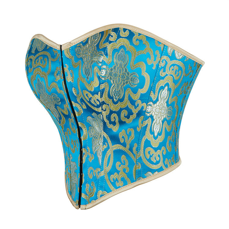 Eganora Blue Dynasty Waist-Cinch Corset