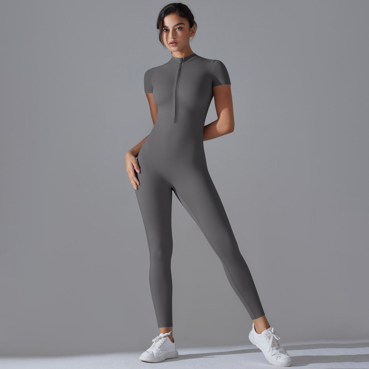 Eganora Sleeve Padded Jumpsuit