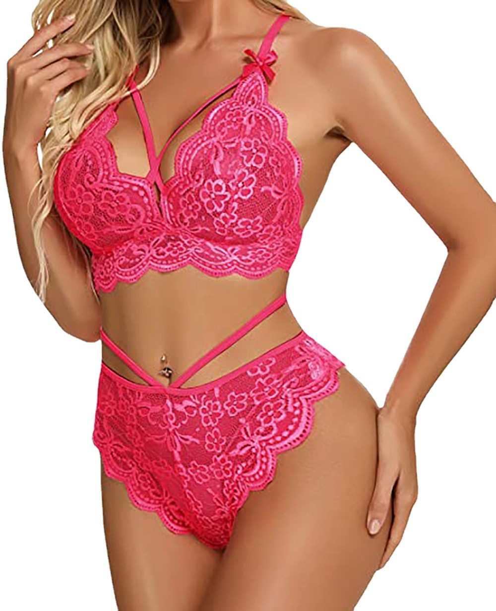 EGANORA LaceFlirt Bra & Panty Set
