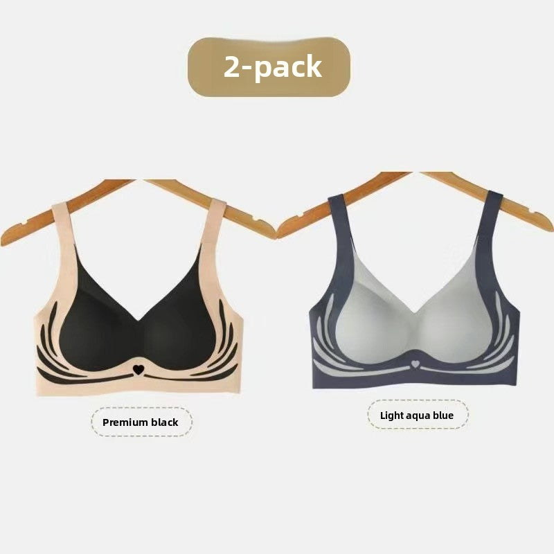 Eganora V-Neck Push-Up Comfort Bra
