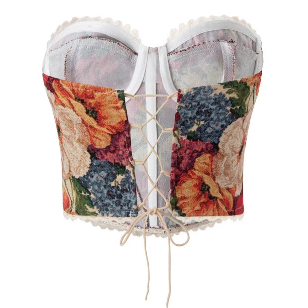 Eganora Painted Petals Bustier