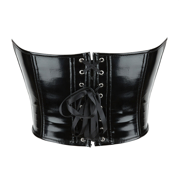 Eganora Noir Sculpt PVC Corset