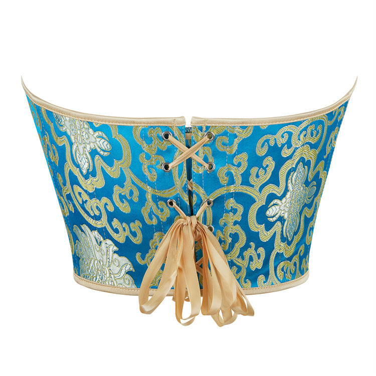 Eganora Blue Dynasty Waist-Cinch Corset