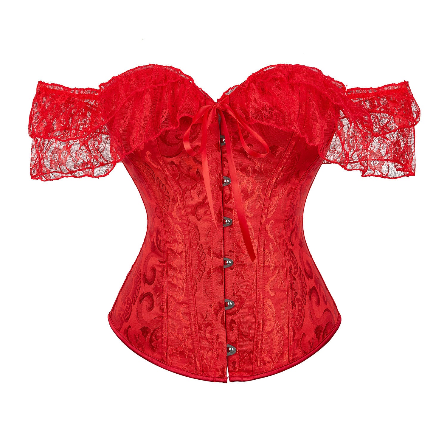 Eganora Pure Romance Lace Sleeve Corset