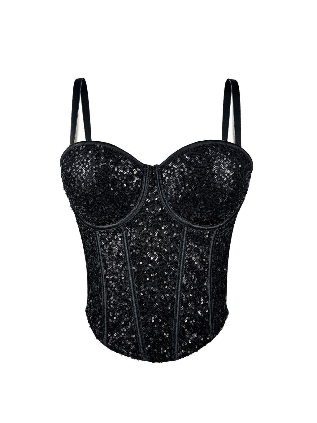 Luxe Sculpt Sequin Corset Top