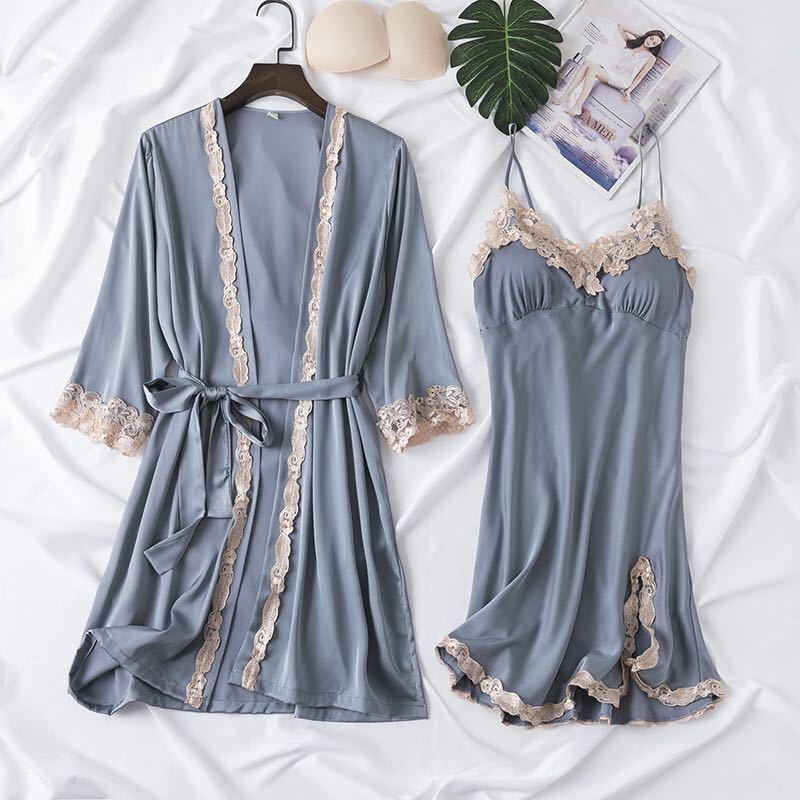 EGANORA VelvetSilk Pajama Set (5PCS)