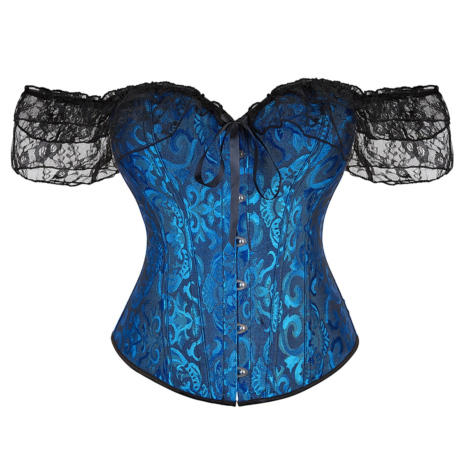 Eganora Pure Romance Lace Sleeve Corset