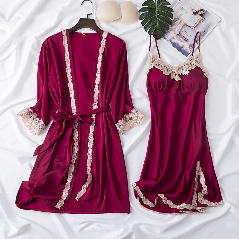 EGANORA VelvetSilk Pajama Set (5PCS)