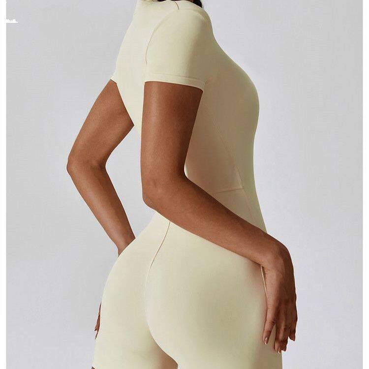 Eganora ZipMotion Romper - High Waist Sculpt Active One-Piece