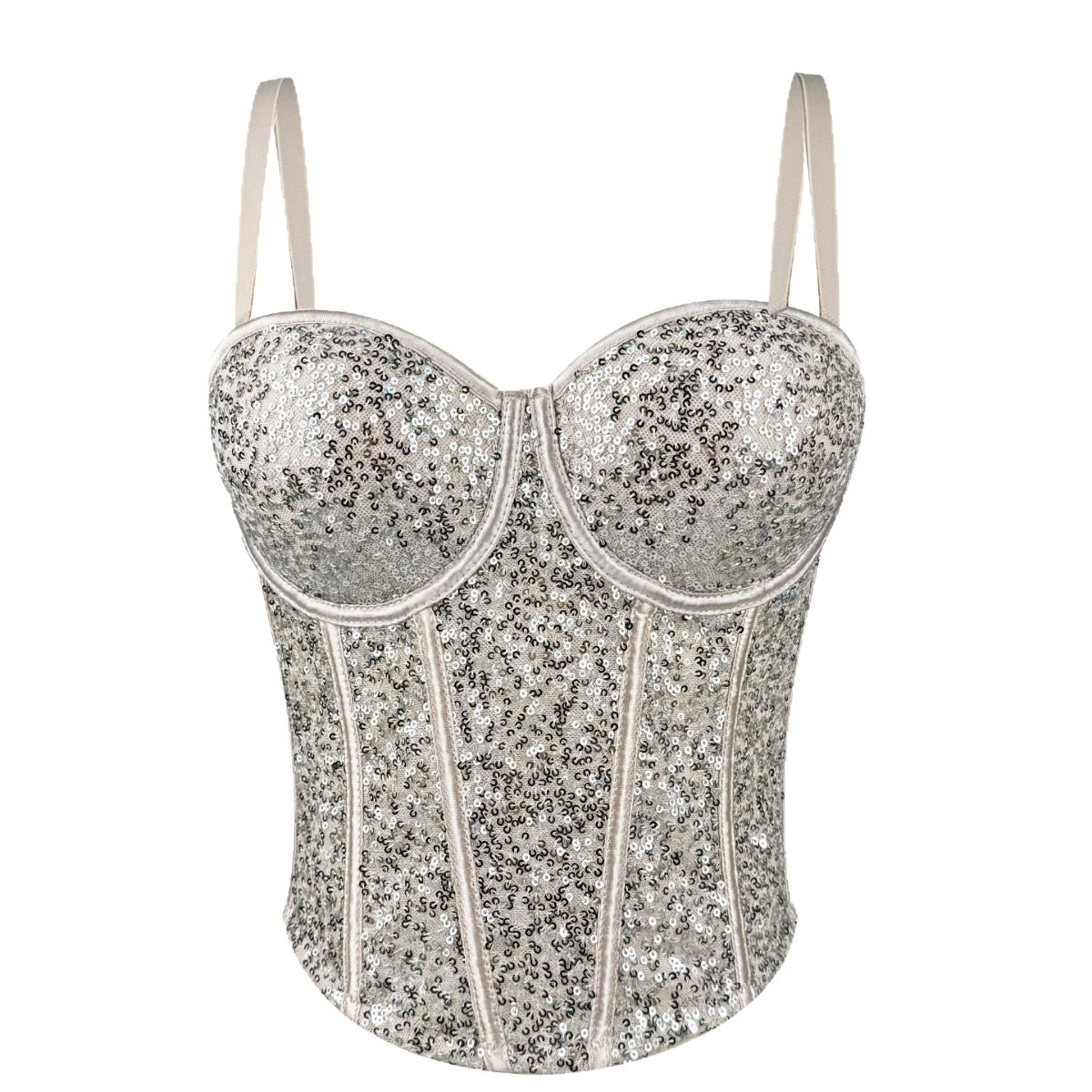 Luxe Sculpt Sequin Corset Top