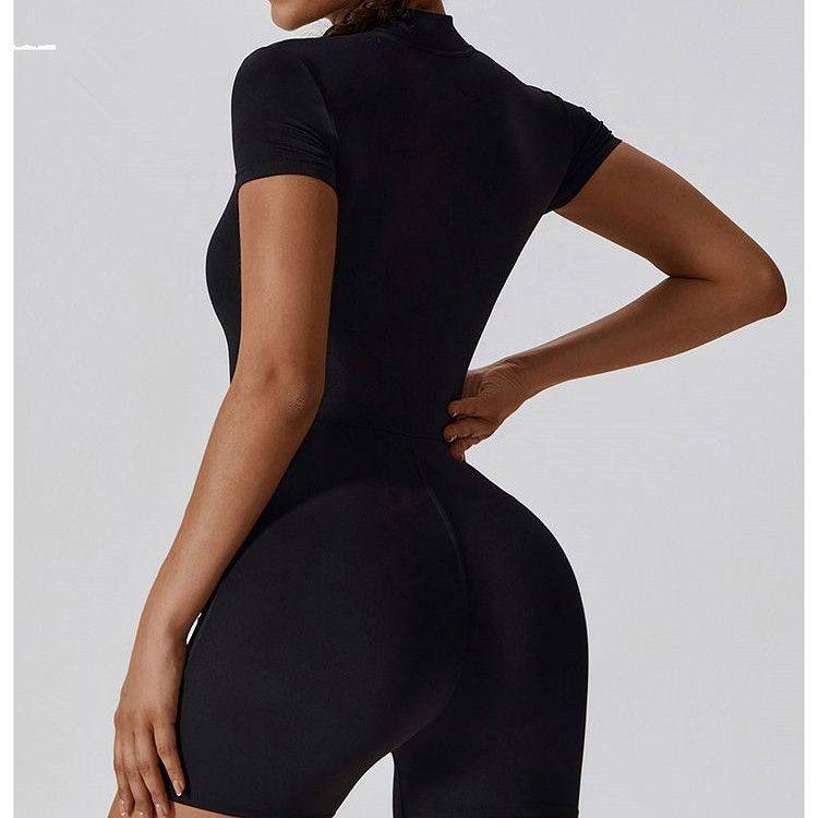 Eganora ZipMotion Romper - High Waist Sculpt Active One-Piece