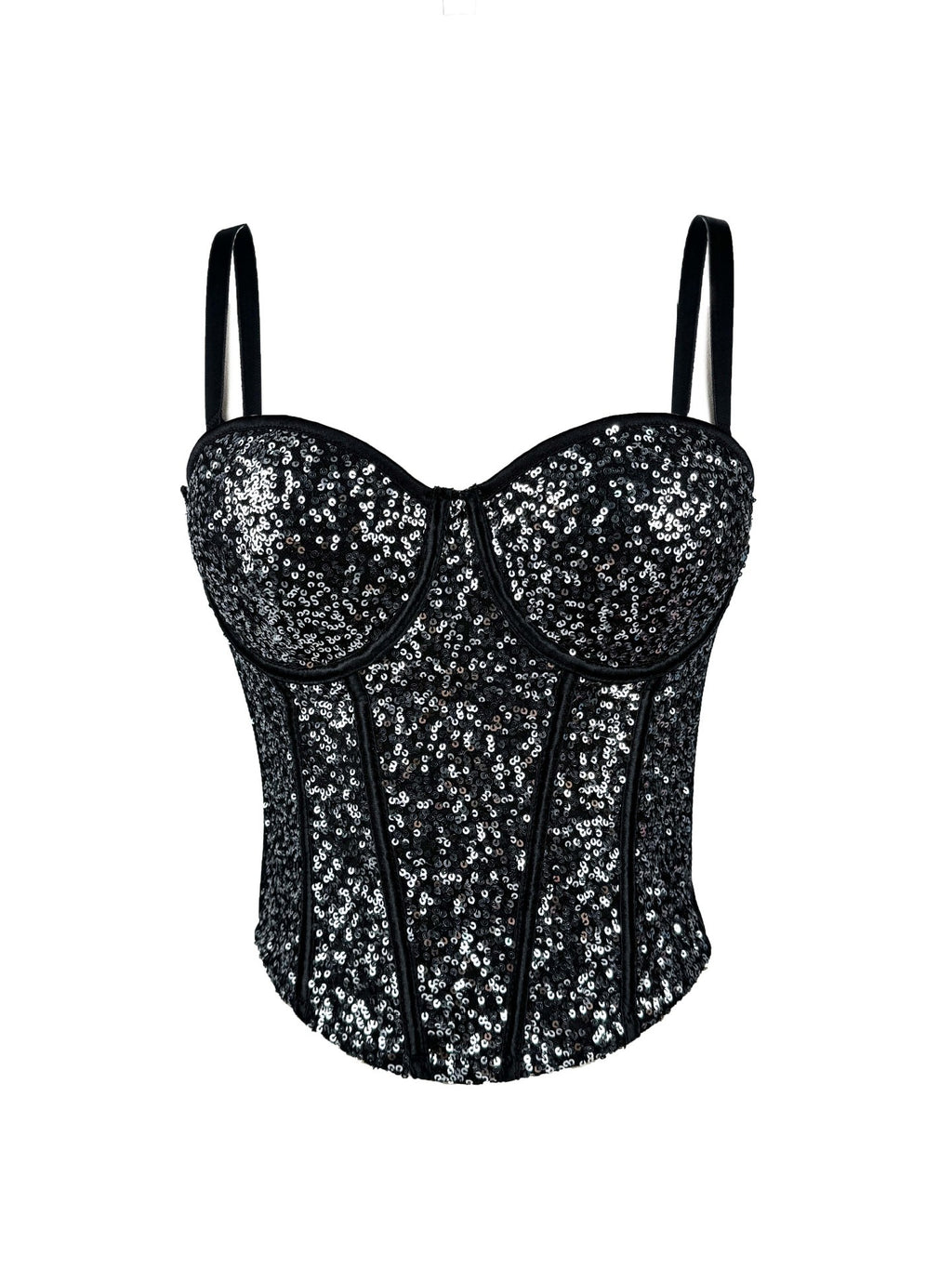 Luxe Sculpt Sequin Corset Top