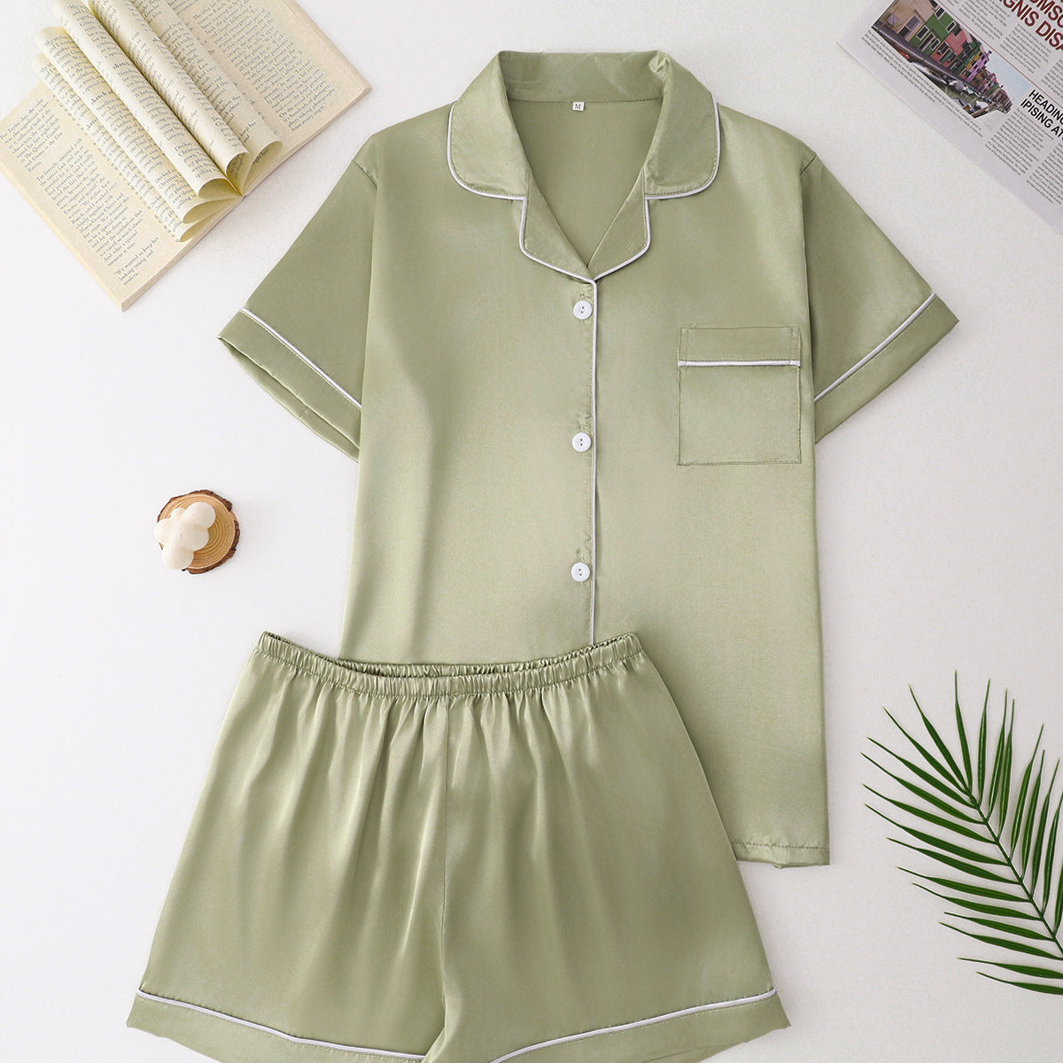 LUXFORM LuxeLapels Satin Sleep Set