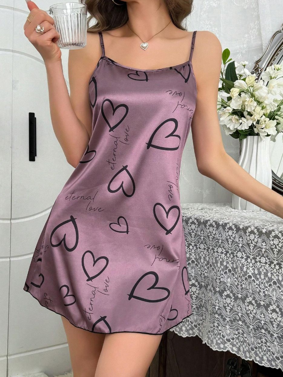 LUXFORM Soft Shine Backless Sleep Dress