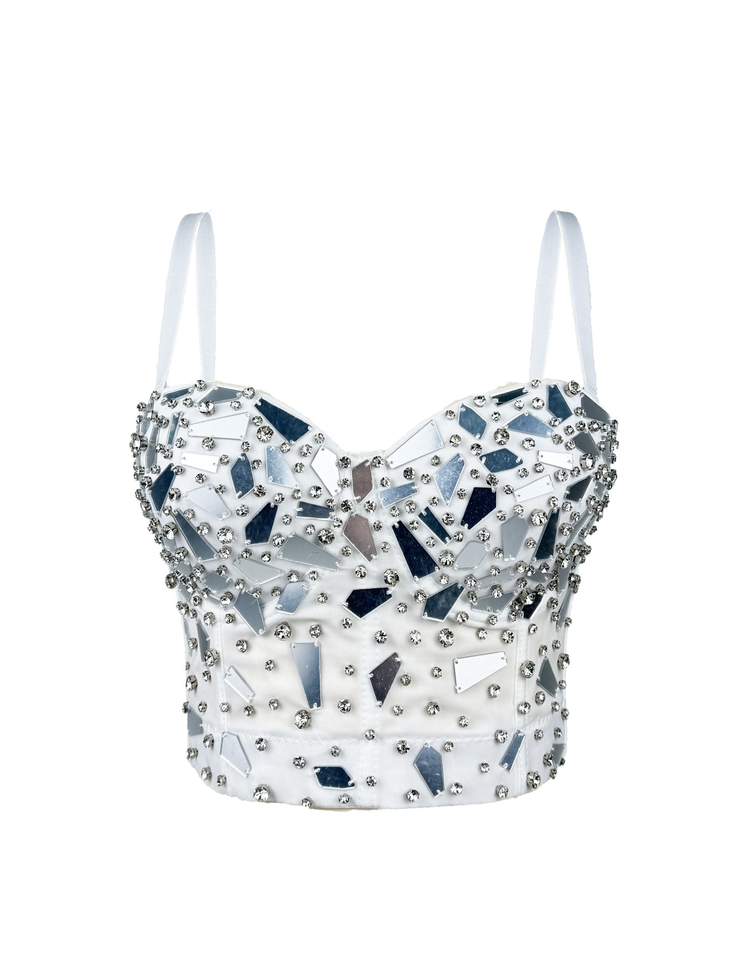 Eganora Black Ice Mirror Sequin Corset