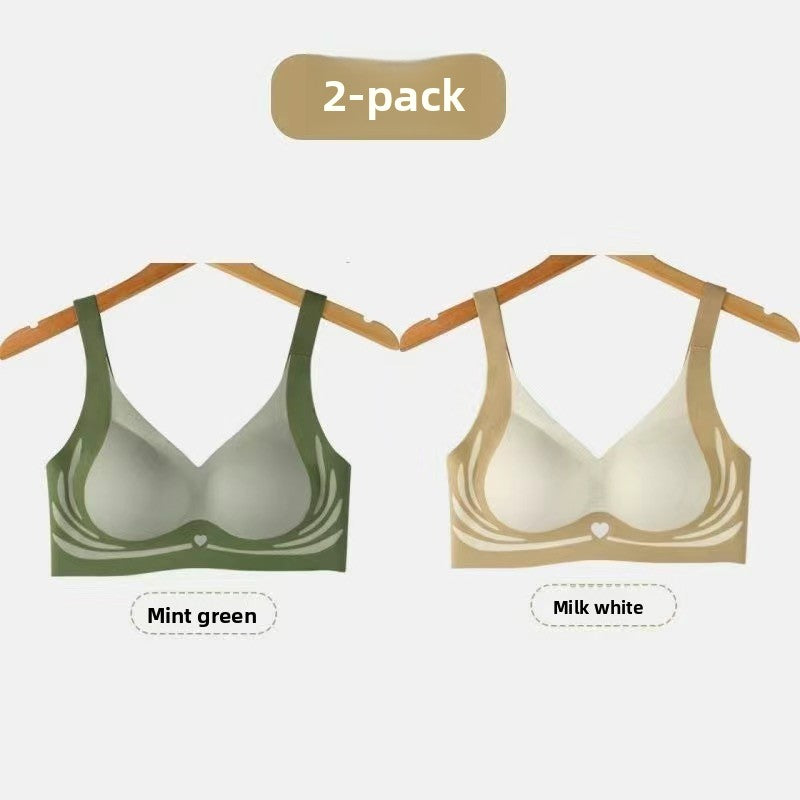 Eganora V-Neck Push-Up Comfort Bra