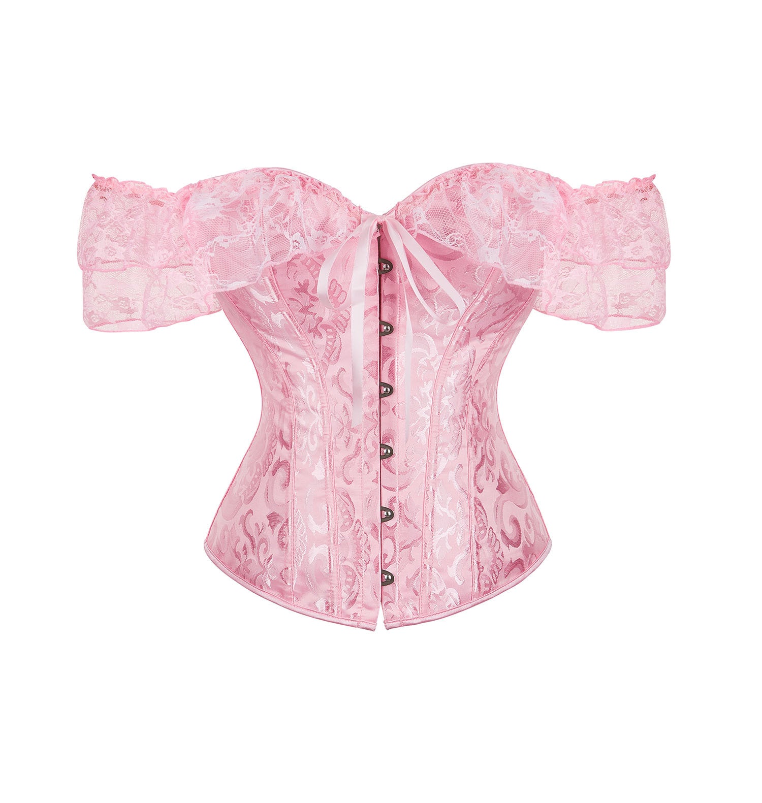 Eganora Pure Romance Lace Sleeve Corset