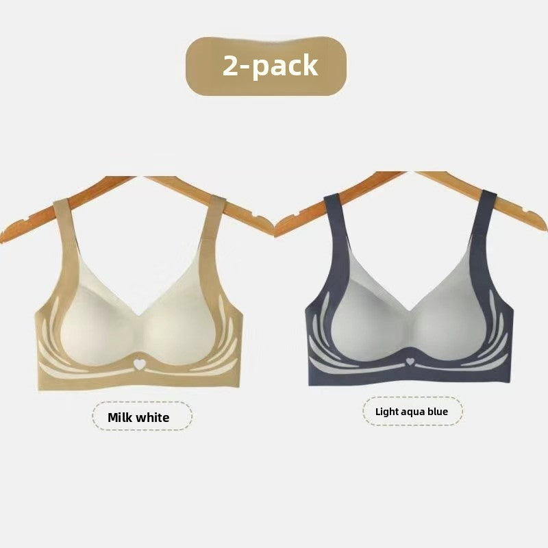 Eganora V-Neck Push-Up Comfort Bra
