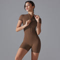 Eganora Short Sleeve Fitness Romper